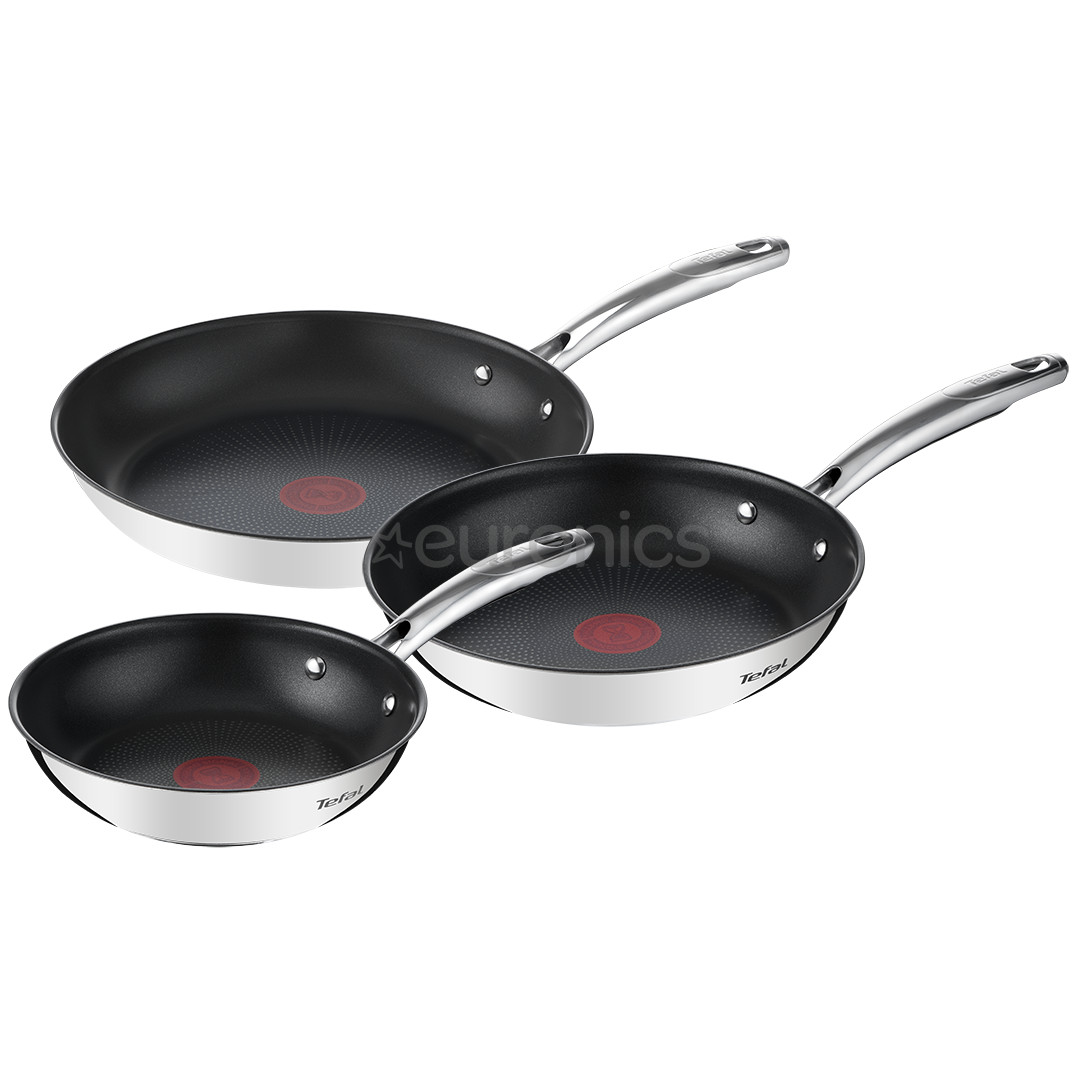 Tefal Duetto+, 20/24/28 cm, 3 pc set, stainless steel - Frypan set