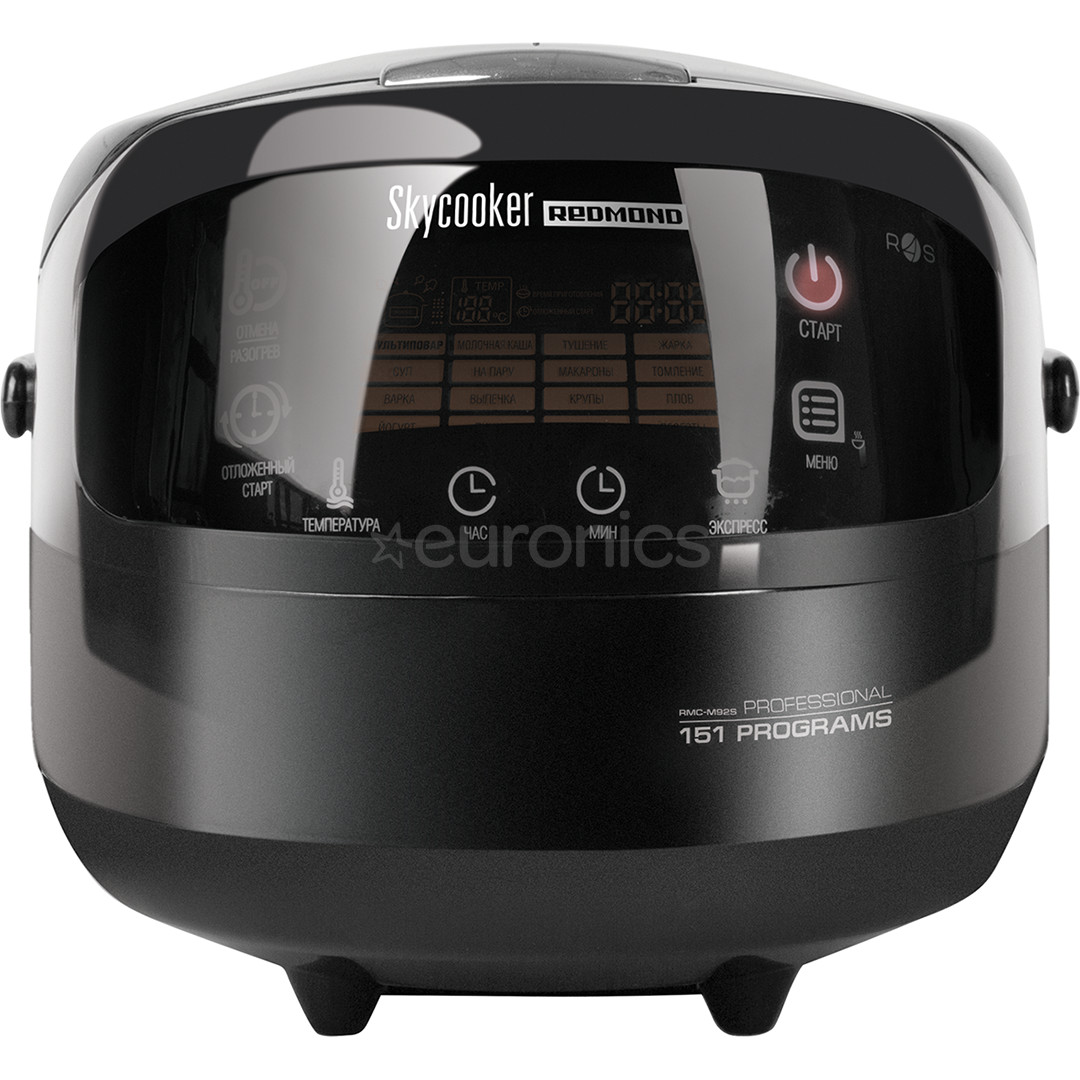 Redmond, 5 L, 1000 W, russian, black - Multi cooker