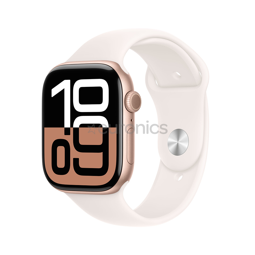 Apple Watch Series 10 GPS + Cellular, 46 mm, sport band, M/L, rose gold aluminium / blush - Smart watch