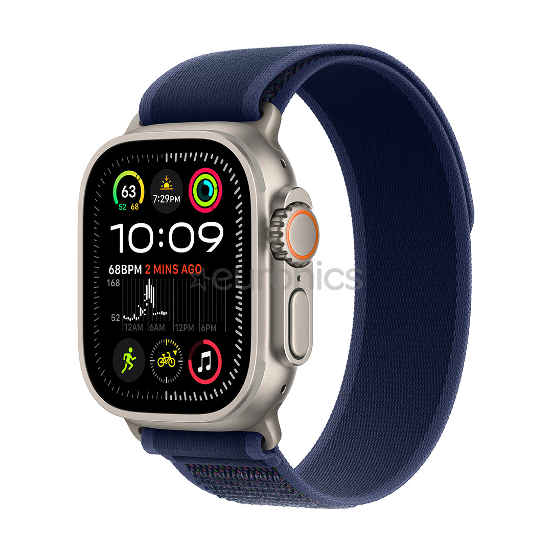 Apple Watch Ultra 2, 49 mm, Trail Loop, M/L, zila - Viedpulkstenis