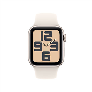 Apple Watch SE, 40 mm, GPS + Cellular, sport band, S/M, bēša alumīnija / bēša - Viedpulkstenis