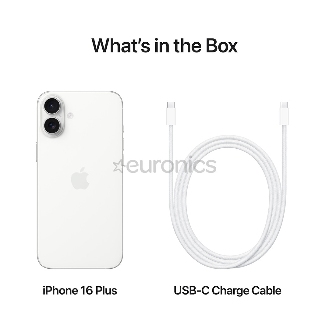 Apple iPhone 16 Plus, 128 GB, balta - Viedtālrunis