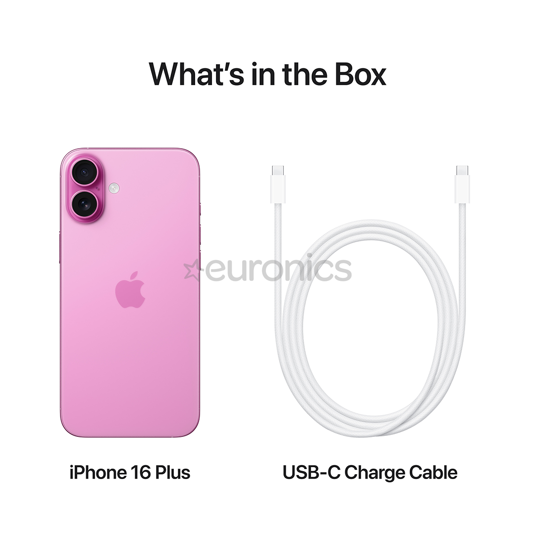 Apple iPhone 16 Plus, 256 ГБ, розовый - Смартфон