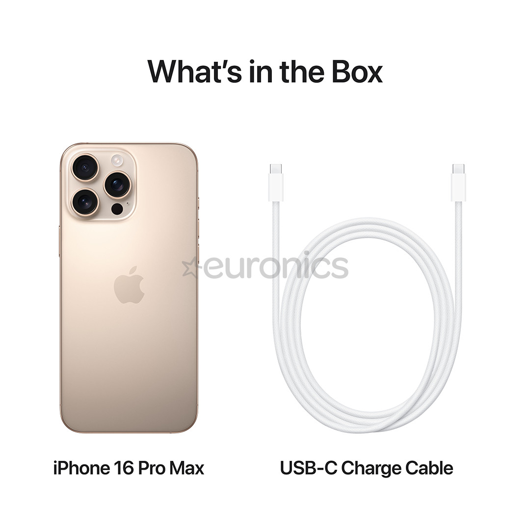 Apple iPhone 16 Pro Max, 256 GB, bēša - Viedtālrunis