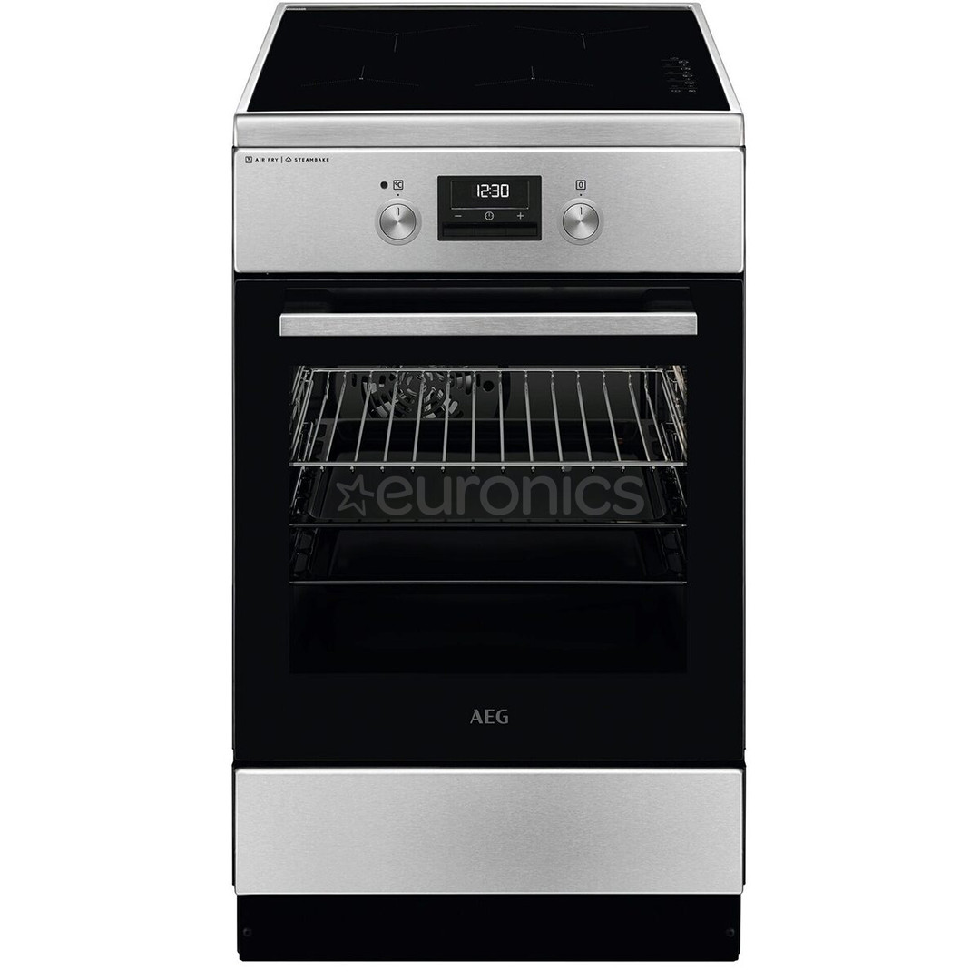 AEG 6000 Series SteamBake, 58 L, width 50 cm, stainless steel - Induction hob