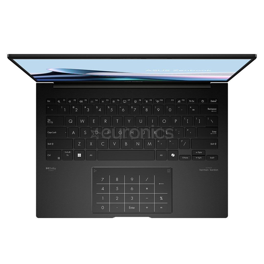 Asus Zenbook 14 OLED, 14'', OLED, Ryzen 7, 16 GB, 1 TB, melna - Portatīvais dators
