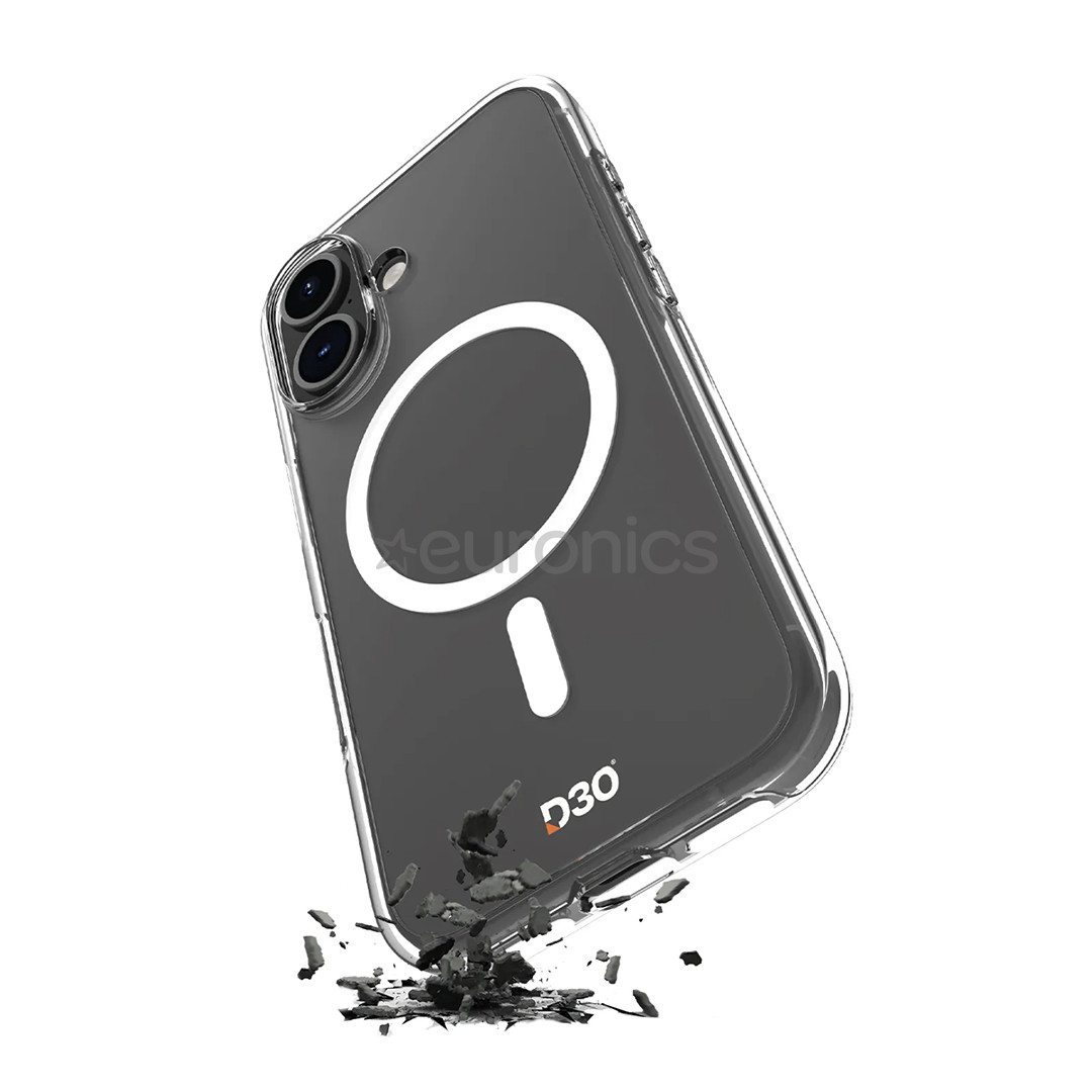 Puro Cover Impact Clear D3O® Bio for iPhone 16 Plus, caurspīdīga - Apvalks viedtālrunim
