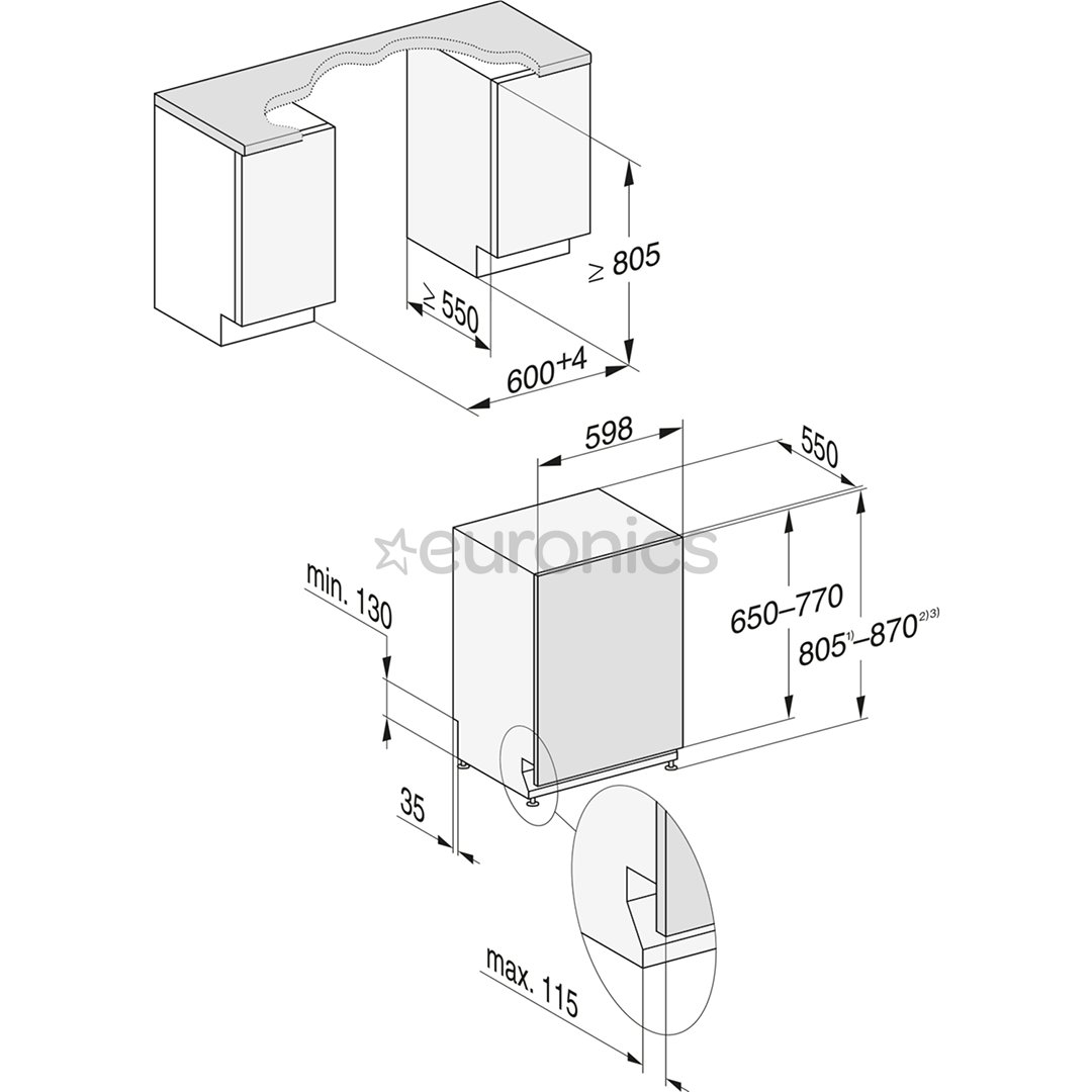 Miele, 14 komplekti - Iebūvējama trauku mazgājamā mašīna