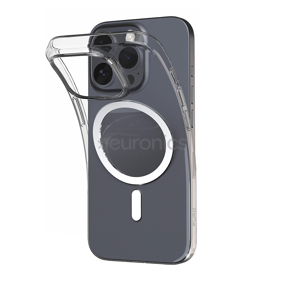 Puro Cover 0.3 Mag for iPhone 16 Pro Max, прозрачный - Чехол