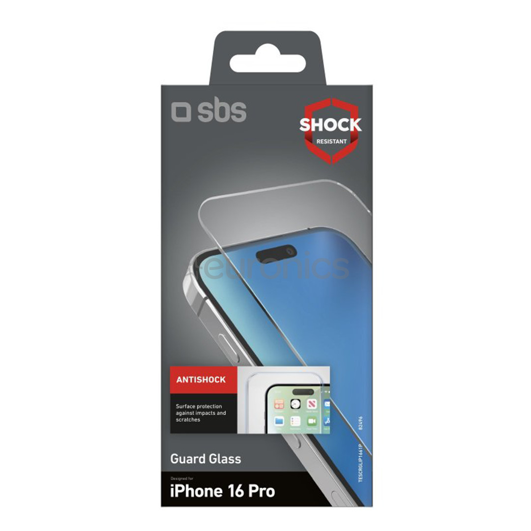 SBS Glass screen protector for iPhone 16 Pro - Защита для экрана