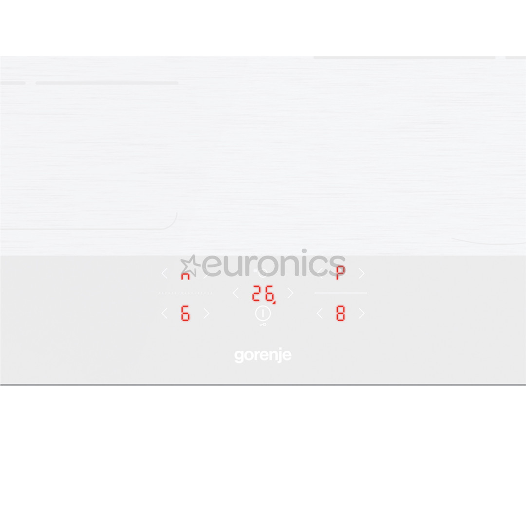 Gorenje, platums 59.5 cm, bez rāmja, balta - Iebūvējama indukcijas plīts virsma