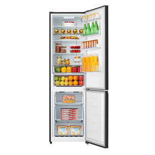 Hisense, NoFrost, 336 L, augstums 201 cm, melna - Ledusskapis