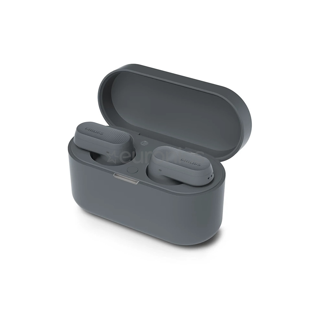 Philips TAT3509, aktīvā trokšņu slāpēšana, pelēka - Bezvadu austiņas