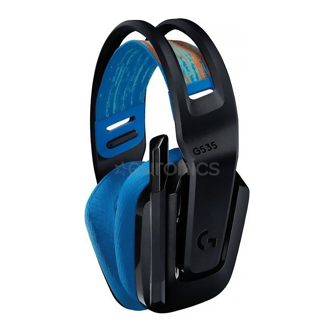 Logitech G535 LIGHTSPEED Wireless Gaming Headset, melna/zila - Bezvadu austiņas ar mikrofonu