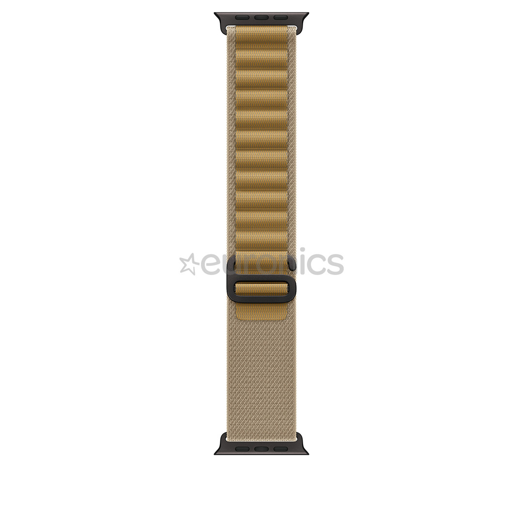 Apple Watch Alpine Loop, 49 mm, Medium, melna titāna/brūna - Siksniņa pulkstenim