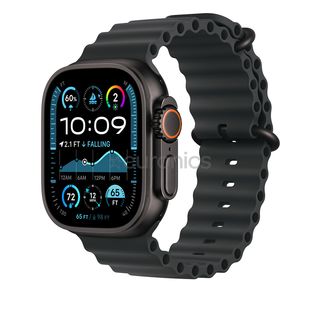 Apple Ocean Band, 49 mm, melna titāna/melna - Siksniņa pulkstenim