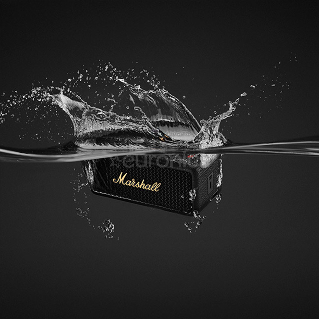 Marshall Emberton III, melna/misiņa - Portatīvais bezvadu skaļrunis