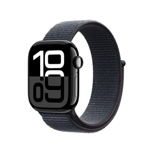 Apple 42mm Ink Sport Loop, melna - Siksniņa pulkstenim