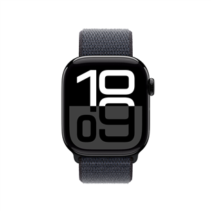 Apple 42mm Ink Sport Loop, melna - Siksniņa pulkstenim
