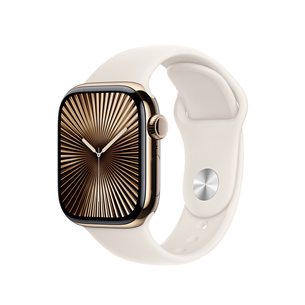 Apple 42mm Starlight Sport Band, S/M, bēša - Siksniņa pulkstenim
