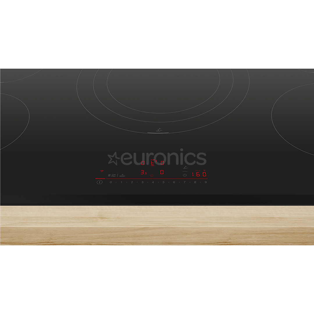 Bosch, Series 6, width 90 cm, frameless, black - Built-in induction hob