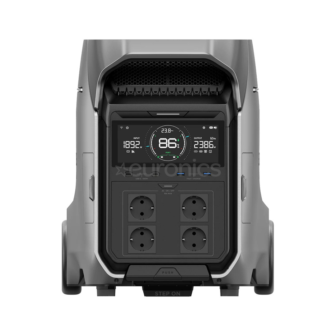 EcoFlow Delta Pro 3, 4096 Втч, черный/серебристый - Портативная аккумуляторная станция / внешний аккумулятор