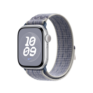 Apple 42mm Grey/Blue Nike Sport Loop, pelēka/zila - Siksniņa pulkstenim