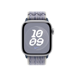 Apple 42mm Grey/Blue Nike Sport Loop, pelēka/zila - Siksniņa pulkstenim
