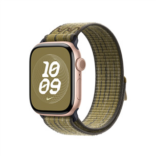 Apple 42mm Green/Grey Nike Sport Loop, zaļa/pelēka - Siksniņa pulkstenim