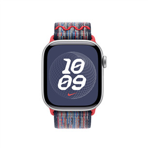 Apple 42mm Blue/Red Nike Sport Loop, zila/sarkana - Siksniņa pulkstenim