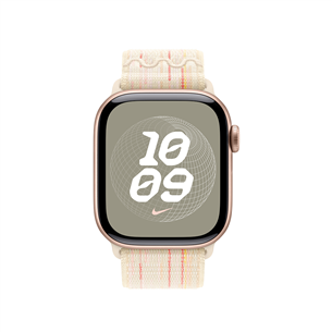 Apple 42mm Starlight/Pink Nike Sport Loop, bēša/rozā - Siksniņa pulkstenim