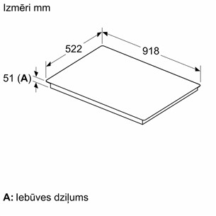 Bosch, Series 6, width 90 cm, frameless, black - Built-in induction hob