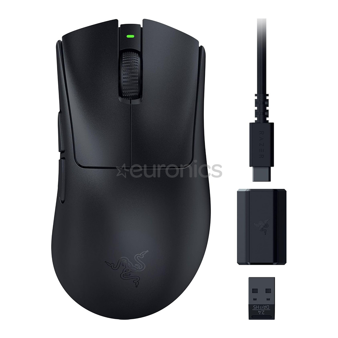 Razer DeathAdder V3 Hyperspeed, melna - Bezvadu datorpele