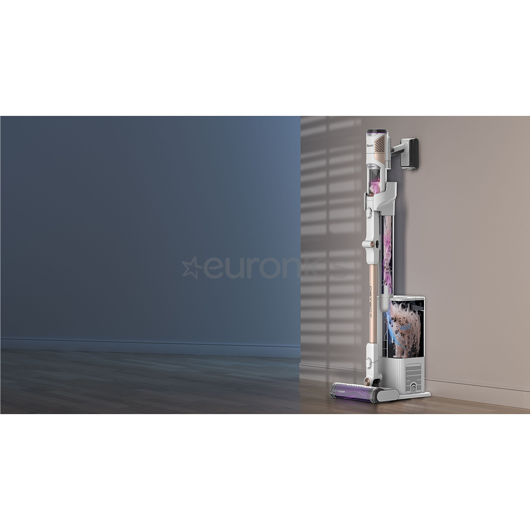 Shark Detect Clean & Empty, balta - Bezvadu putekļu sūcējs