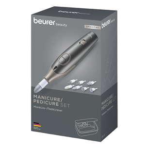 Beurer Smooth+, pelēka - Manikīra/pedikīra komplekts