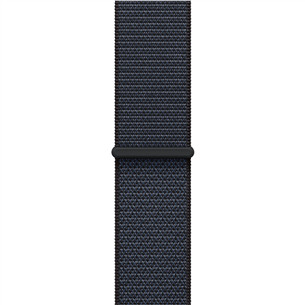 Apple 46mm Ink Sport Loop, melna - Siksniņa pulkstenim MXL33ZM/A