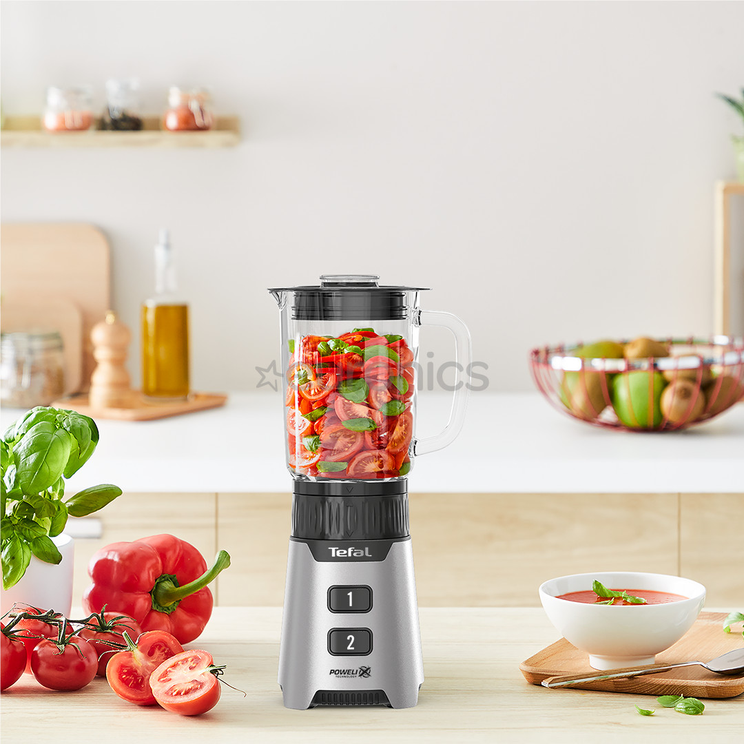 Tefal Minimix, 400 W, серебристый - Блендер + переносная бутылка