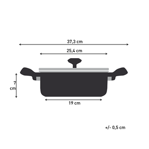 Tefal So'Light, 24 cm - Katls ar vāku