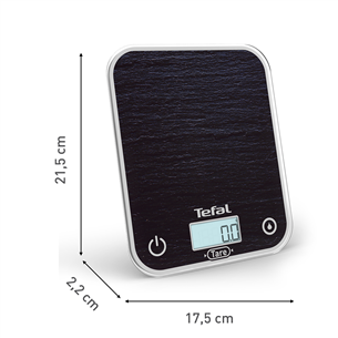 Tefal Optiss, tumši pelēka - Virtuves svari
