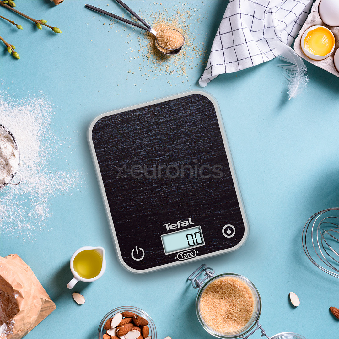 Tefal Optiss, tumši pelēka - Virtuves svari