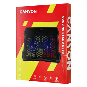 Canyon NS-03 Cooling Stand, 15,6'', melna - Dzesēšanas paliktnis
