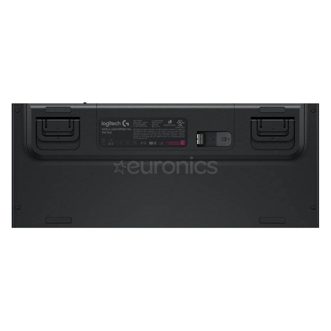 Logitech G915 X Lightspeed, TKL, tactile, US, black - Wireless keyboard