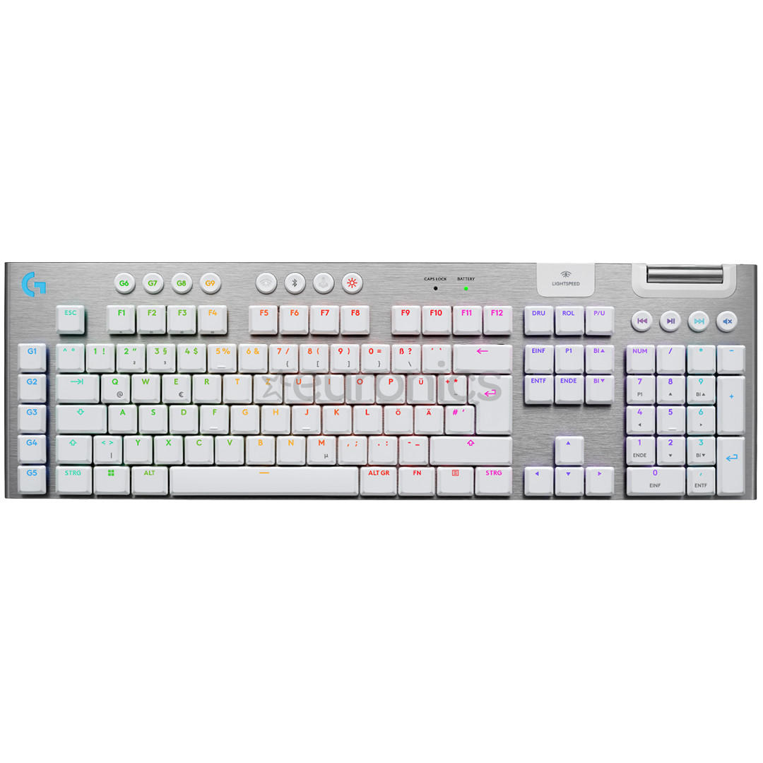 Logitech G915 X Lightspeed, tactile, SWE, balta - Bezvadu klaviatūra