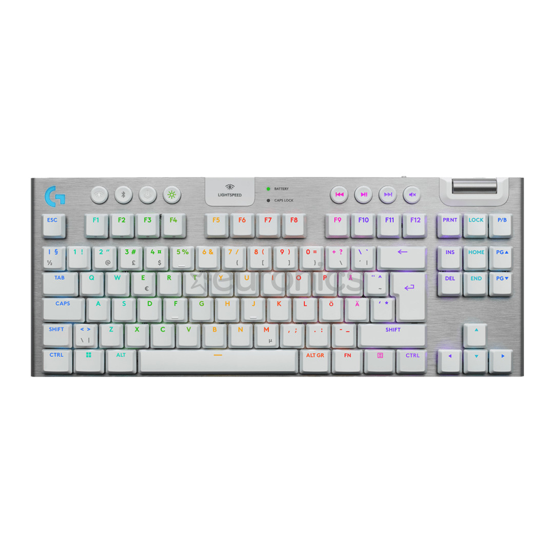 Logitech G915 X Lightspeed, TKL, tactile, SWE, white - Wireless keyboard