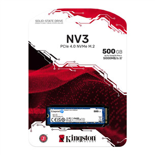 Kingston NV3, 500 GB, M.2, PCIe 4.0 - SSD cietais disks
