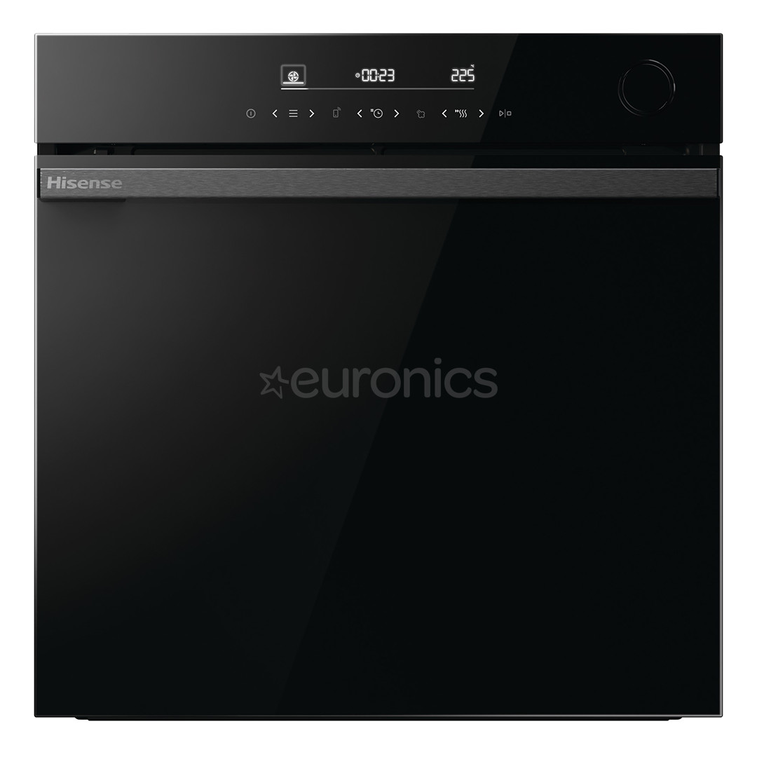 Hisense, 77 L, pyrolytic cleaning, black - Built-in oven