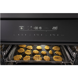 Hisense, 77 L, pyrolytic cleaning, black - Built-in oven