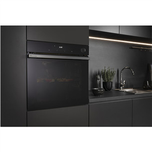 Hisense, 77 L, pyrolytic cleaning, black - Built-in oven