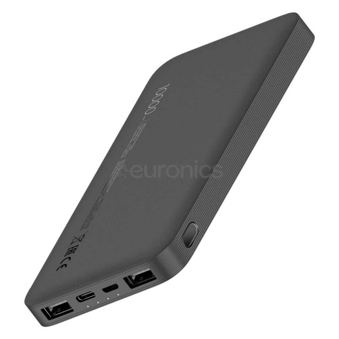 Xiaomi Redmi Power Bank, 10000 mAh, melna - Portatīvais barošanas avots