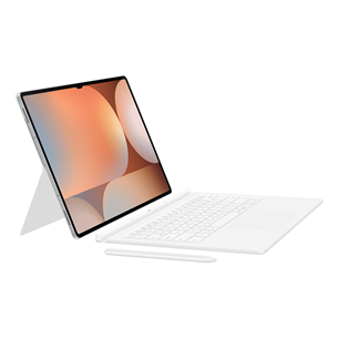 Samsung Book Cover Keyboard, Galaxy Tab S10 Ultra, AI Key, balta - Apvalks ar klaviatūru planšetdatoram